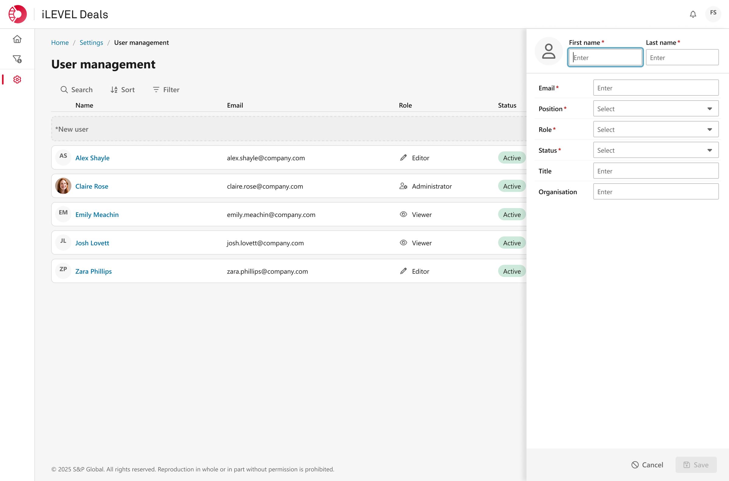 User management